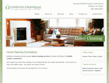 Tablet Screenshot of ecolibriumcleaning.com